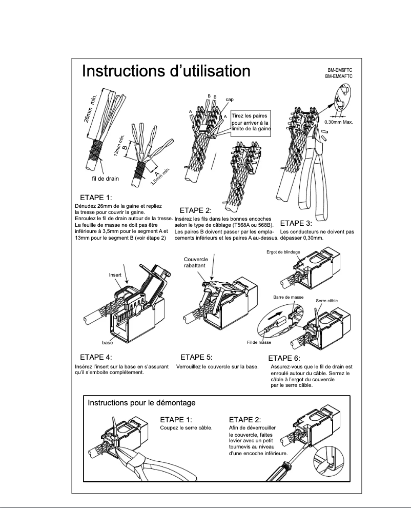 Page 1 de la notice Manuel utilisateur MCL BM-EM6FTC