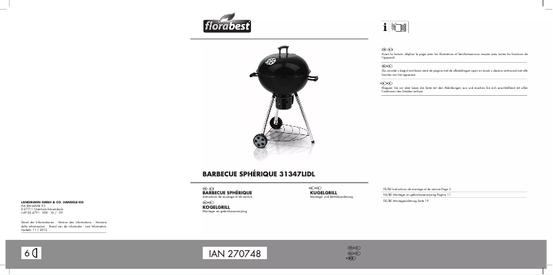 Page 1 de la notice Manuel utilisateur Florabest 31347