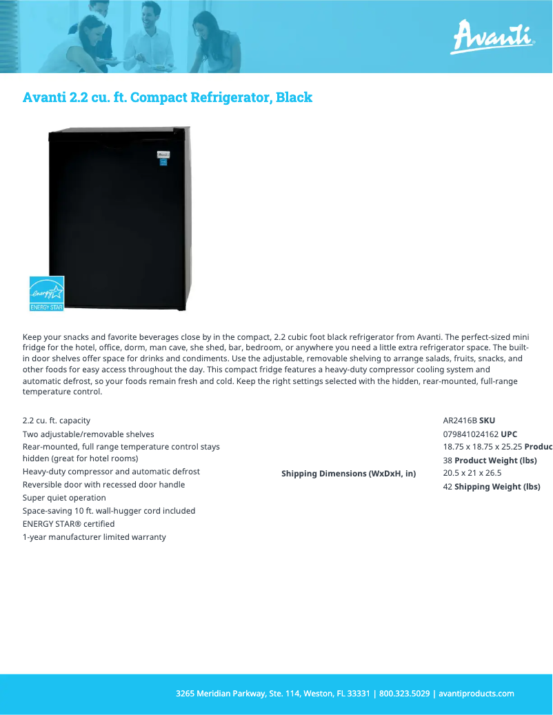 Image de la première page du manuel de l'appareil AR2416B