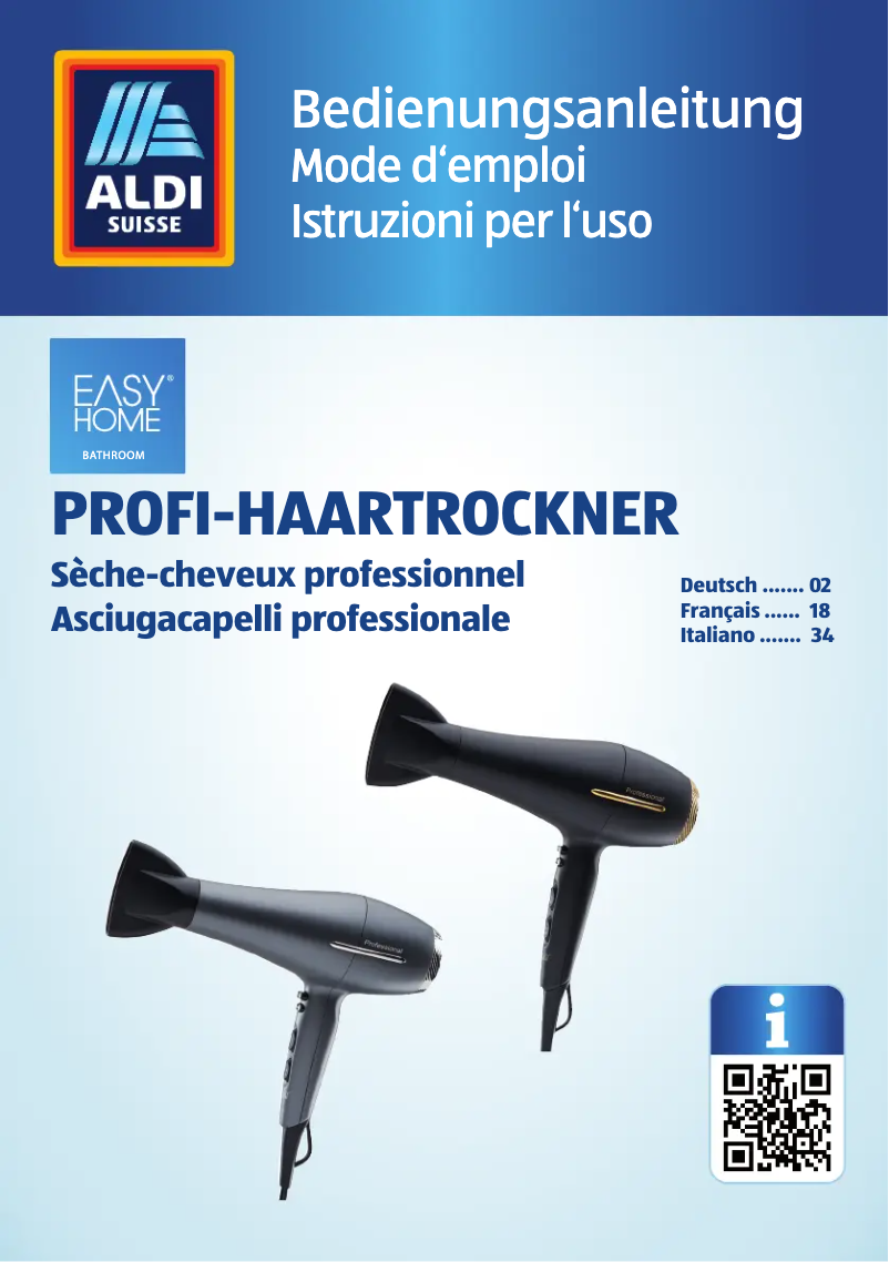 Page n°1 - Manuel utilisateur Easy Home GT-HDP-07