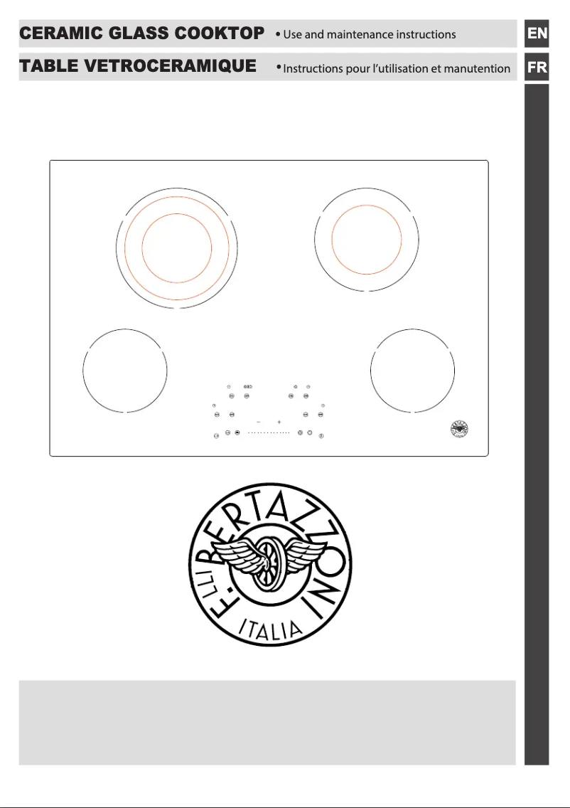 Página 1 del manual Manual de usuario Bertazzoni PE304CER