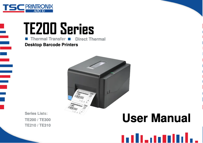 Page 1 de la notice Manuel utilisateur TSC TE210