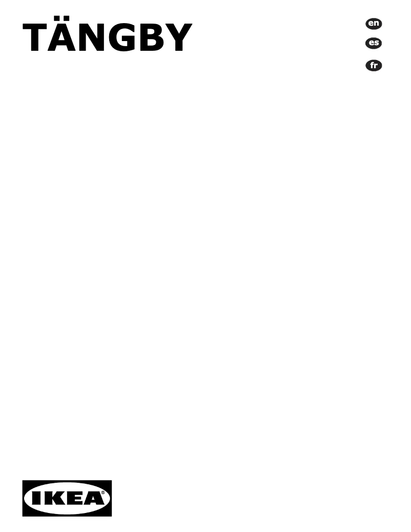 Page 1 de la notice Manuel utilisateur Ikea TÄNGBY 405.405.44