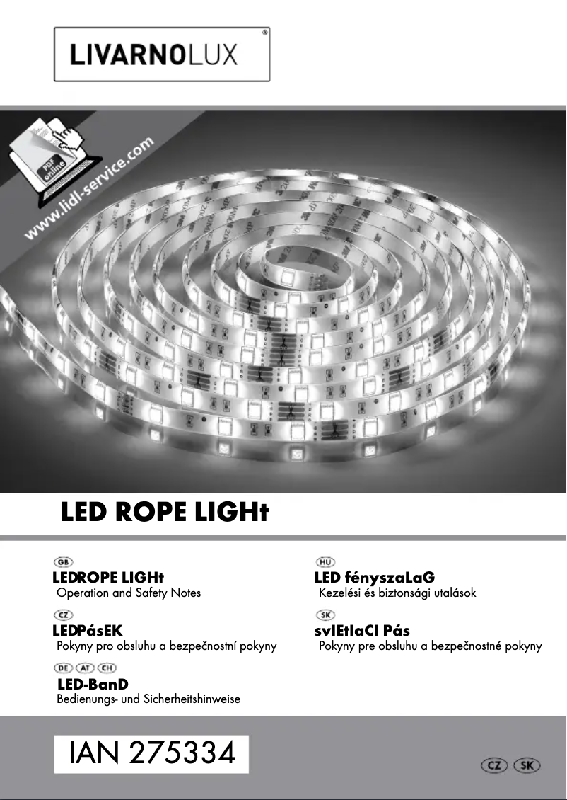 Page 1 de la notice Manuel utilisateur Livarno Lux Z32176