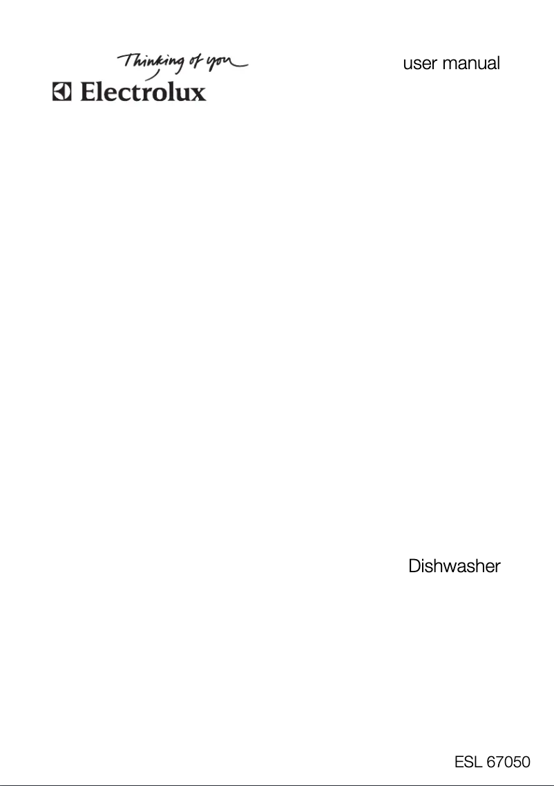 Imagen de la primera página del manual del dispositivo ESL 67050