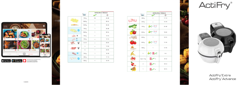 Page n°1 - Guide de démarrage rapide SEB Actifry Advance
