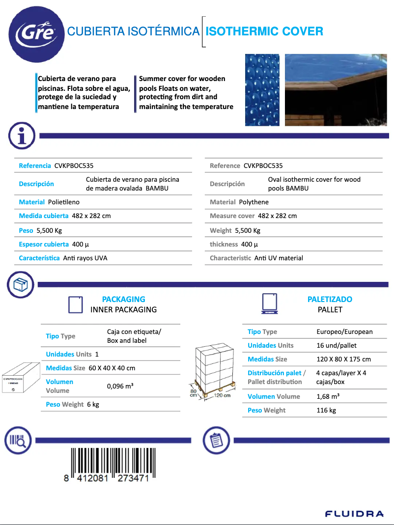 Image de la première page du manuel de l'appareil CVKPBOC535