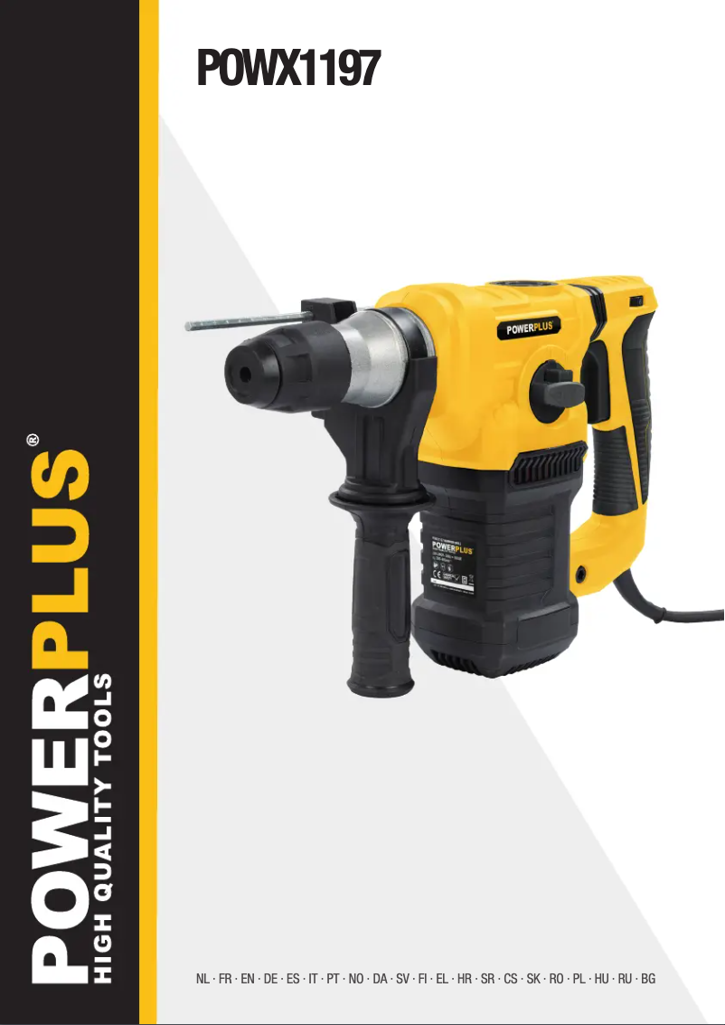 Page 1 de la notice Manuel utilisateur PowerPlus POWX1197
