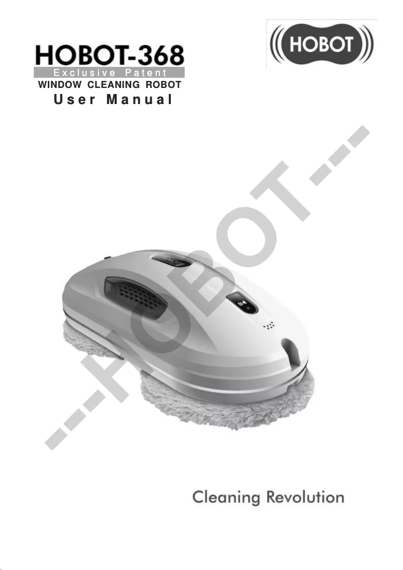 Page 1 de la notice Manuel utilisateur Hobot 368