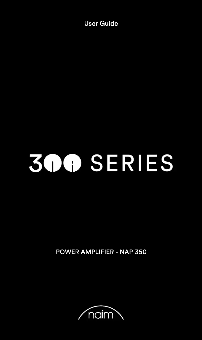 Page n°1 - Manuel utilisateur Naim NAP 350