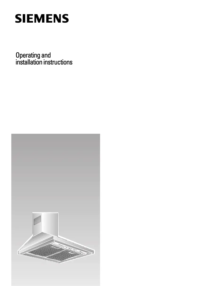 Page n°1 - Manuel utilisateur Siemens LC653WA10B