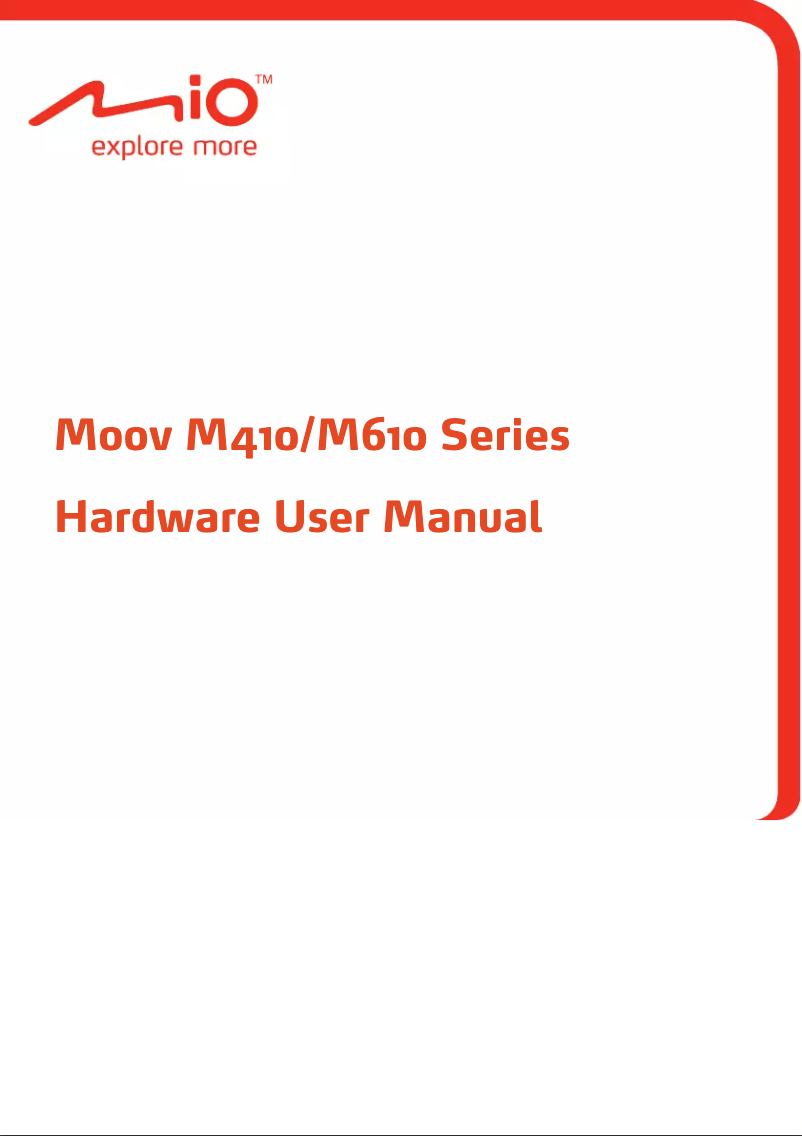 Image de la première page du manuel de l'appareil Moov M410