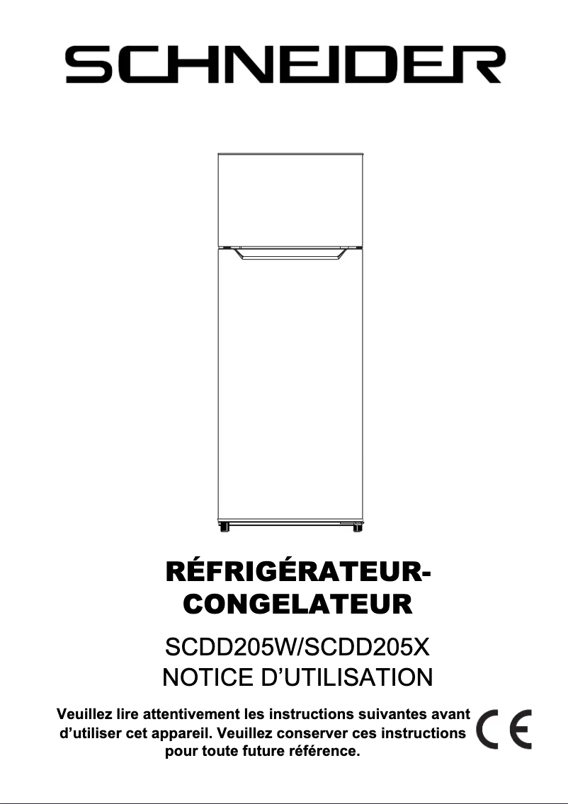 Image de la première page du manuel de l'appareil SCDD205X