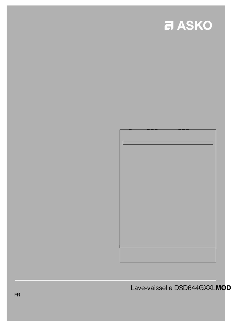 Page 1 de la notice Manuel utilisateur Asko DSD644GXXL