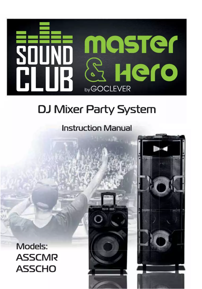 Page 1 of the manual User Manual GoClever Sound Club Master