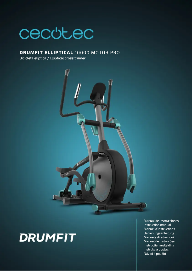 Página 1 del manual Manual de usuario Cecotec Drumfit Elliptical 10000 Motor Pro
