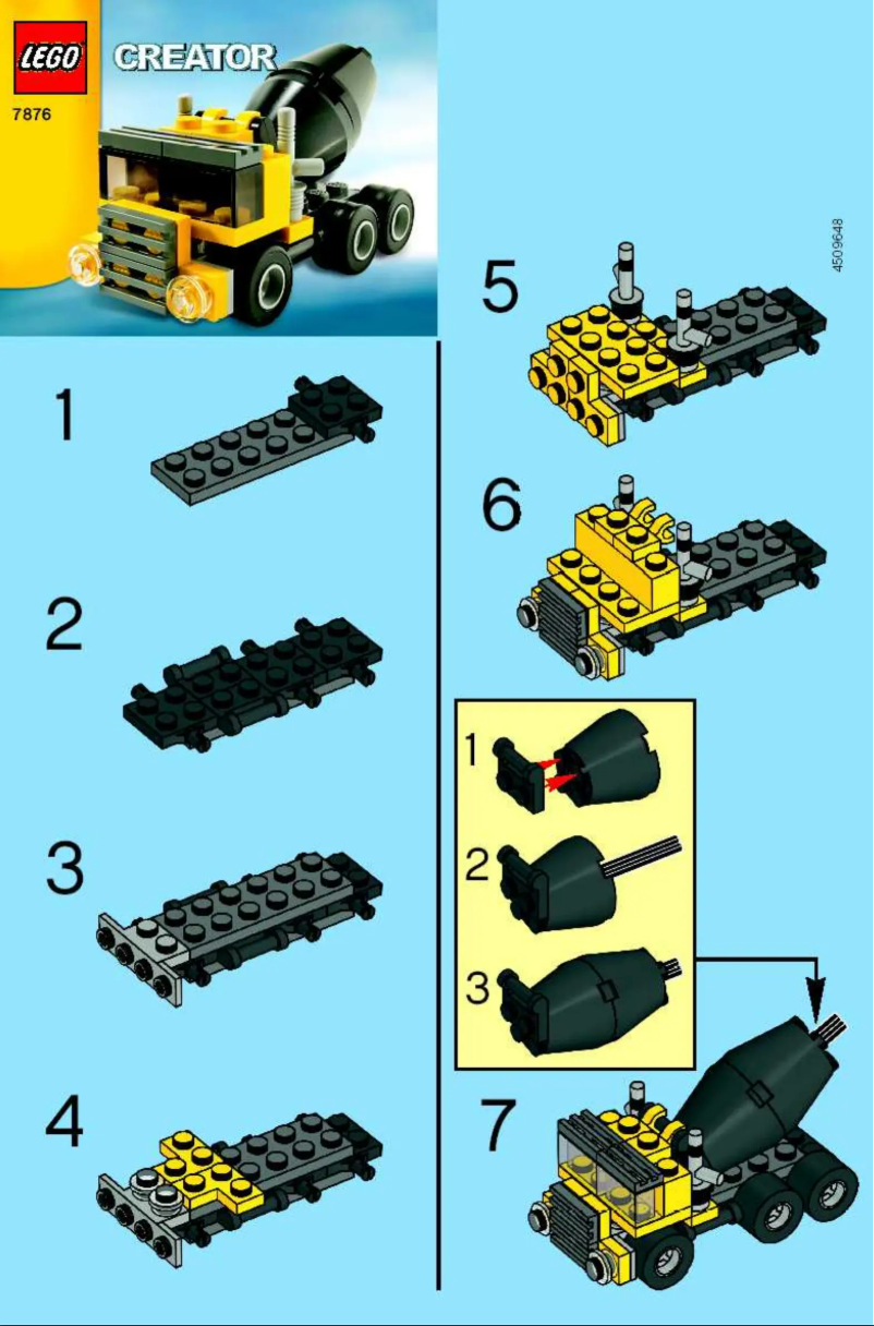 Page 1 de la notice Manuel utilisateur Lego Cement Truck