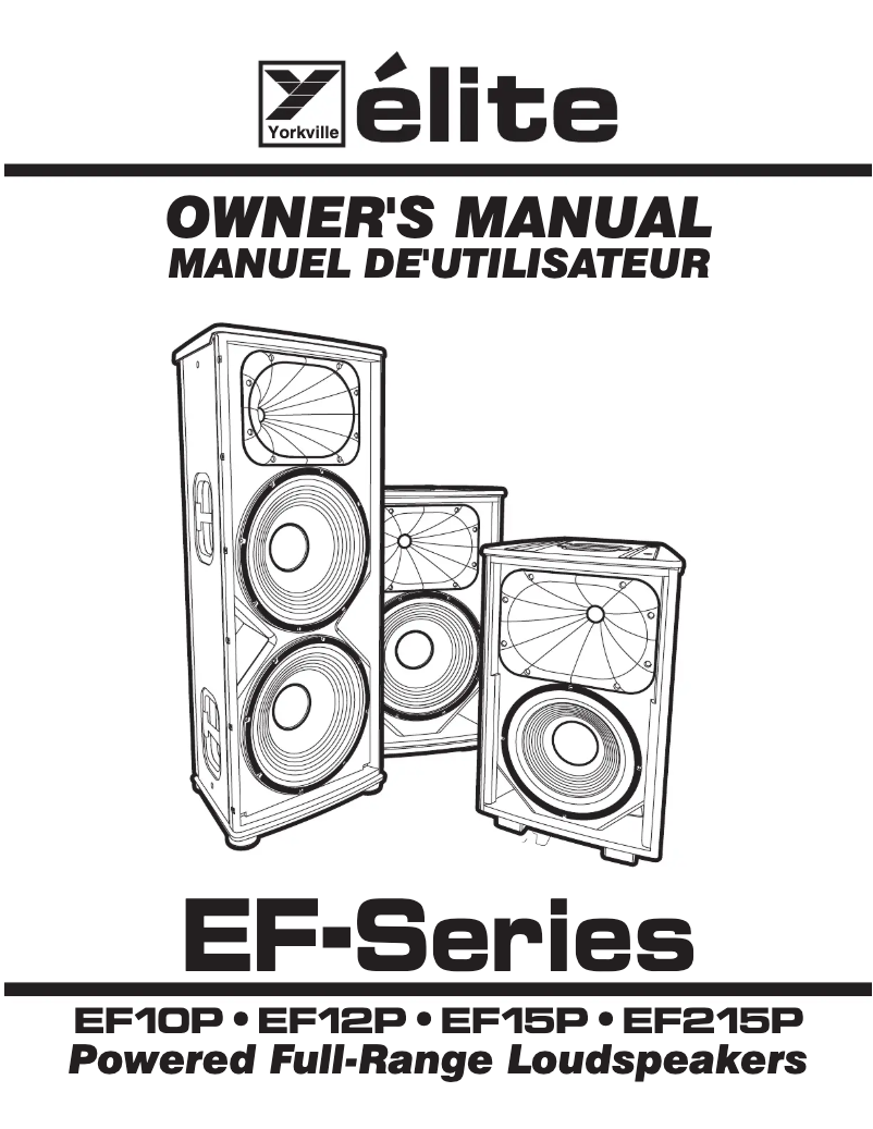 Page n°1 - Manuel utilisateur Yorkville EF10P