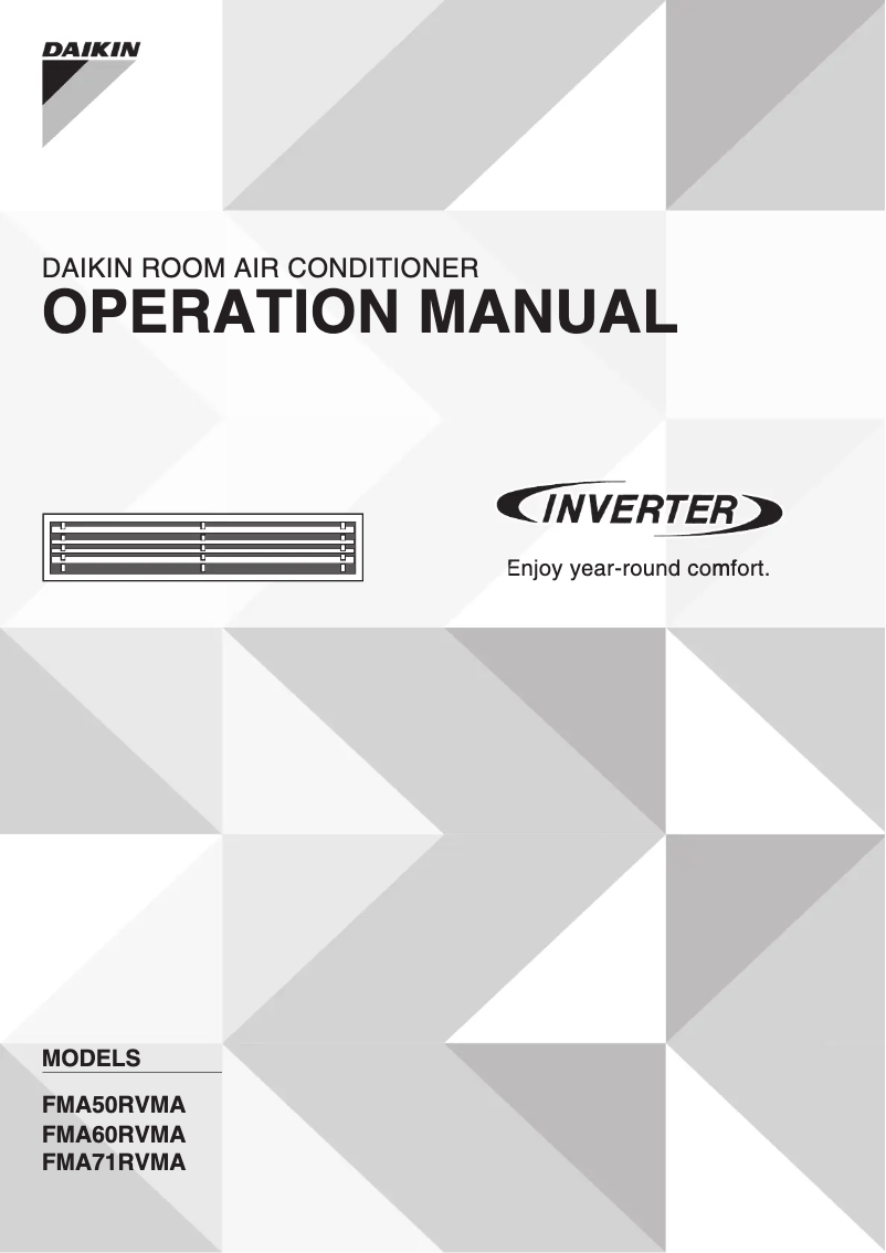 Page n°1 - Manuel utilisateur Daikin FMA60RVMA