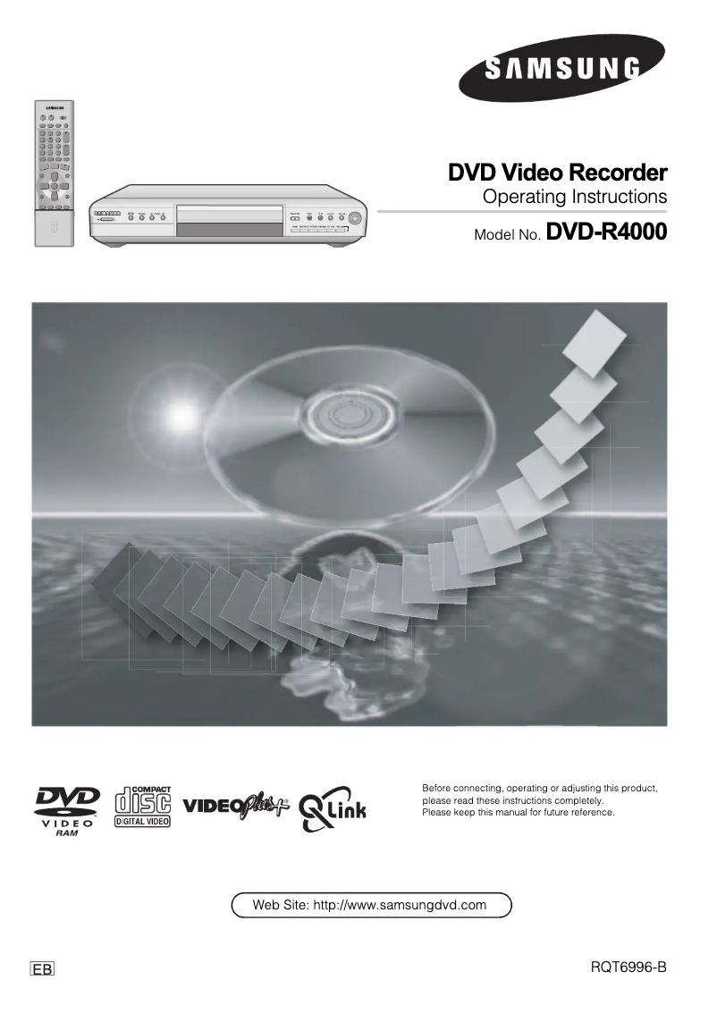 Page 1 de la notice Manuel utilisateur Samsung DVD-R4000