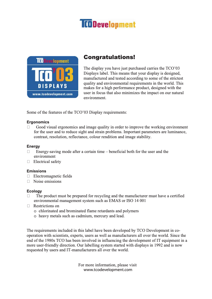 Page 1 de la notice Manuel utilisateur V7 Value L19GM