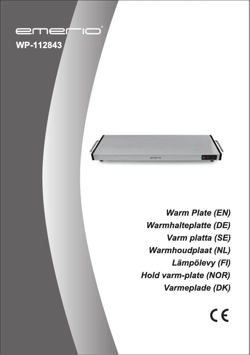 Image de la première page du manuel de l'appareil WP-112843