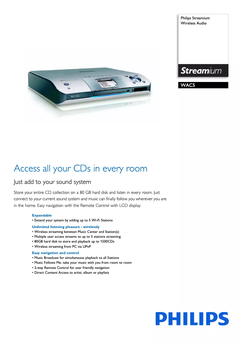 Image de la première page du manuel de l'appareil WAC5