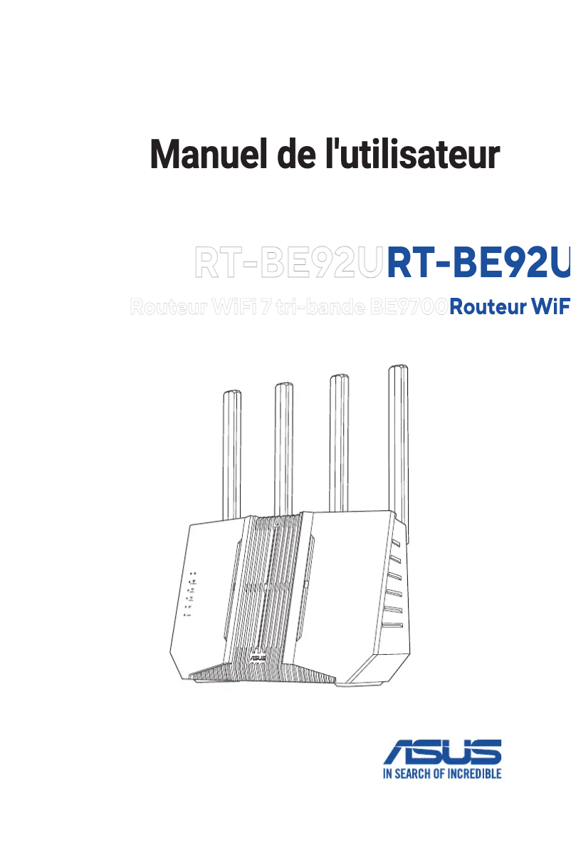 Page 1 de la notice Manuel utilisateur Asus RT-BE92U