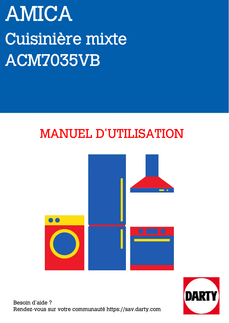 Image de la première page du manuel de l'appareil ACM7035VB