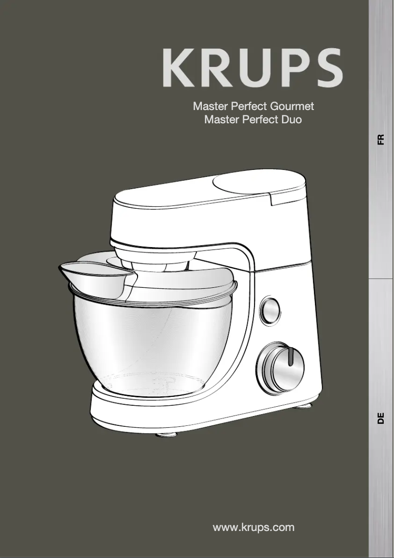 Page 1 de la notice Manuel utilisateur Krups Master Perfect Gourmet KA631D