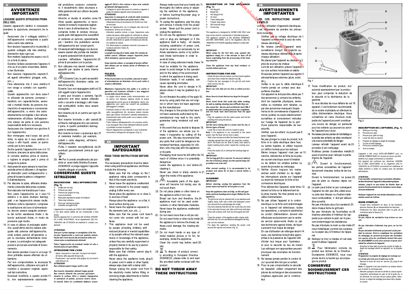 Image de la première page du manuel de l'appareil Hotdog Party Time 186