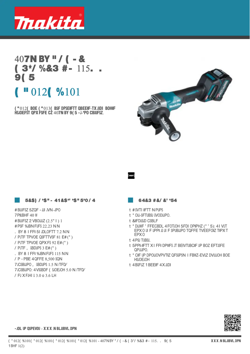 Image de la première page du manuel de l'appareil GA012GD101