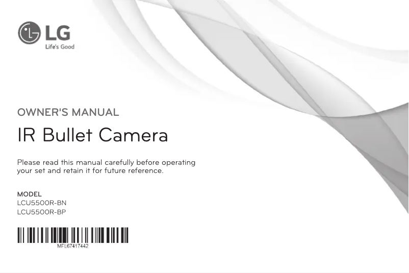 Page 1 de la notice Manuel utilisateur LG LCU5500R-BP