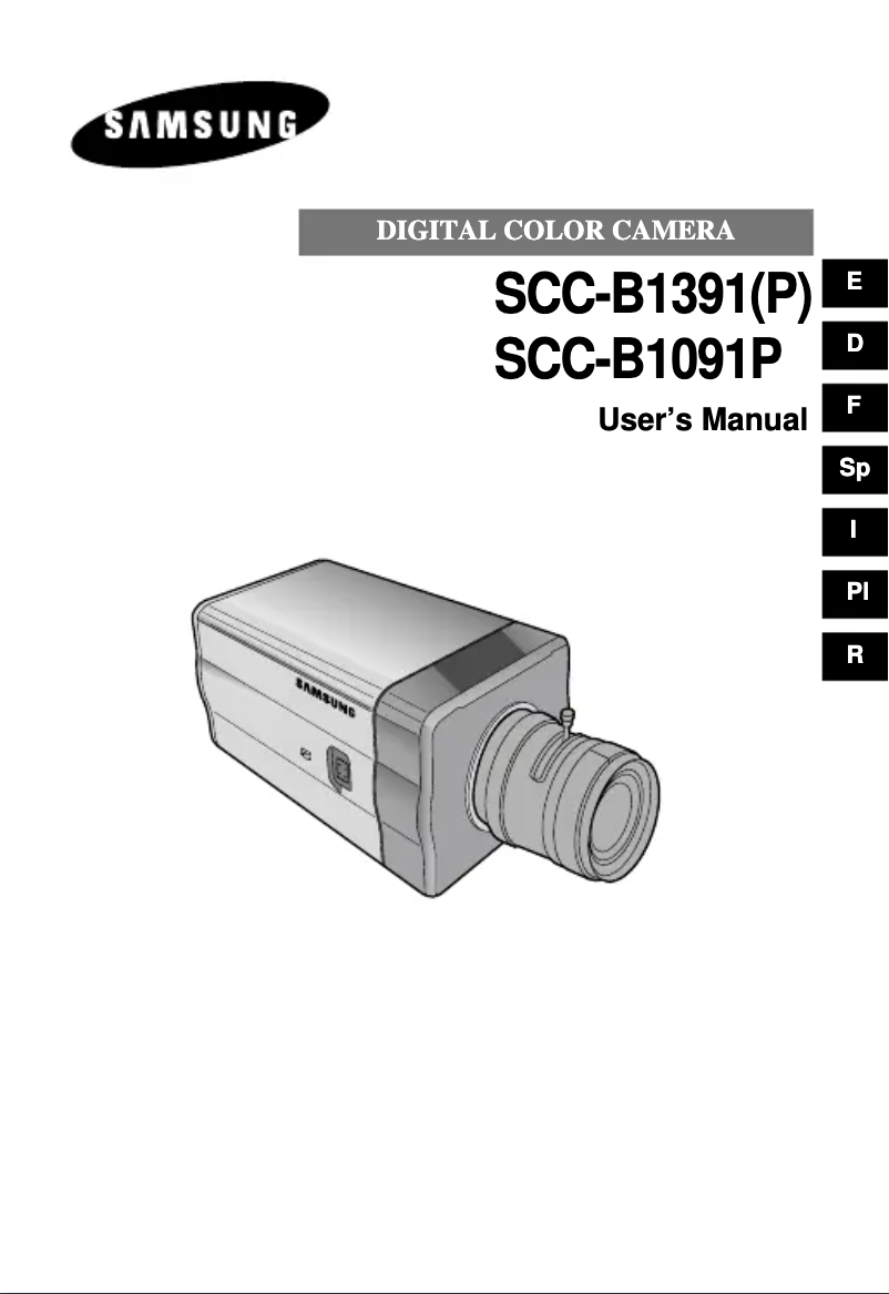 Page 1 de la notice Manuel utilisateur Samsung SCC-B1091P