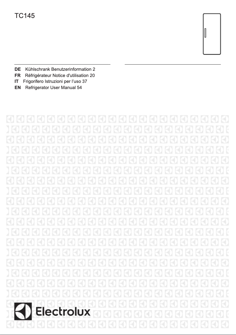 Page n°1 - Manuel utilisateur Electrolux TC145