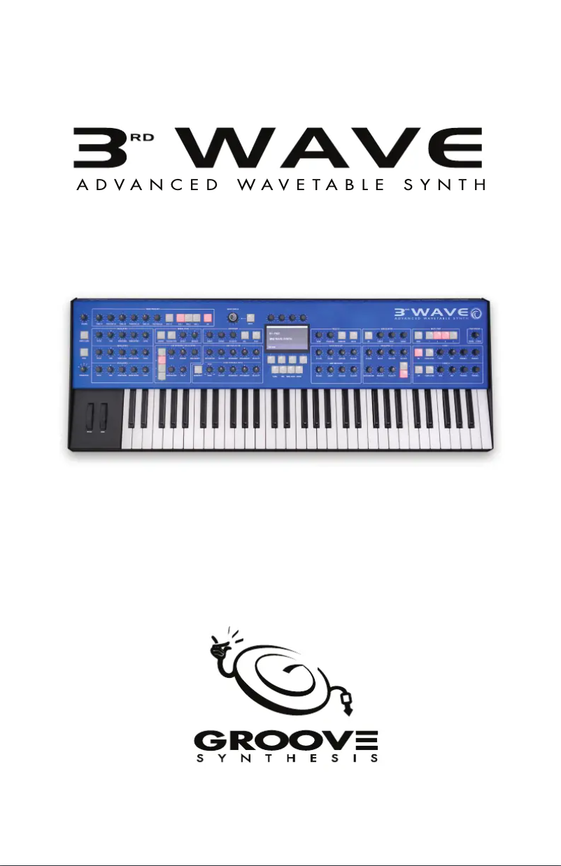 Page 1 de la notice Manuel utilisateur Groove Synthesis 3rd Wave