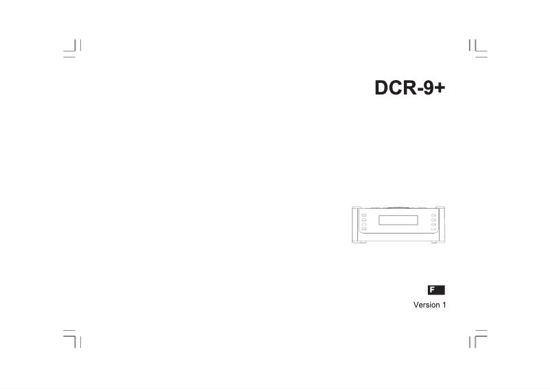 Image de la première page du manuel de l'appareil DCR-9+