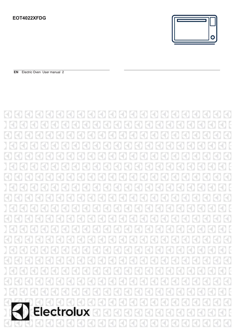 Page 1 de la notice Manuel utilisateur Electrolux EOT4022XFDG