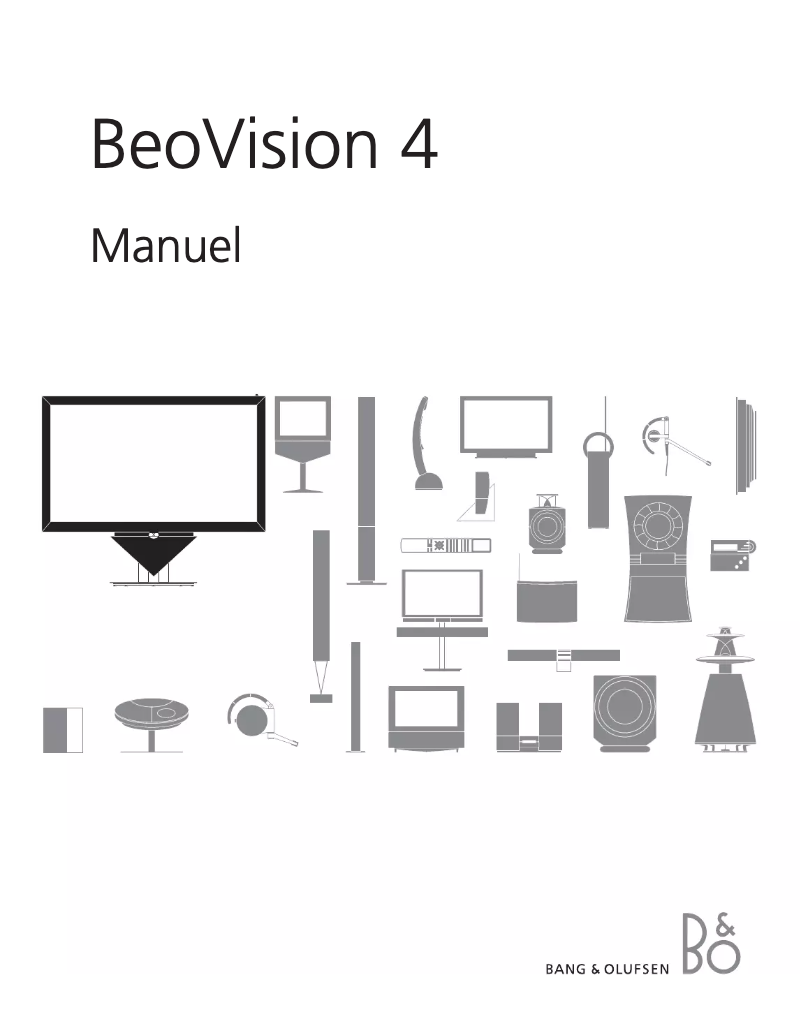 Page n°1 - Manuel utilisateur Bang & Olufsen BeoVision 4-103