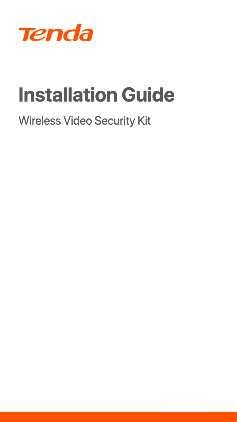Page n°1 - Guide d'installation Tenda K8W-3TC V2.0