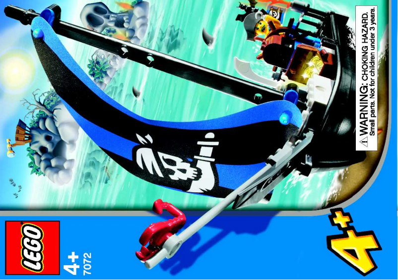 Page 1 de la notice Manuel utilisateur Lego Pirates 7072