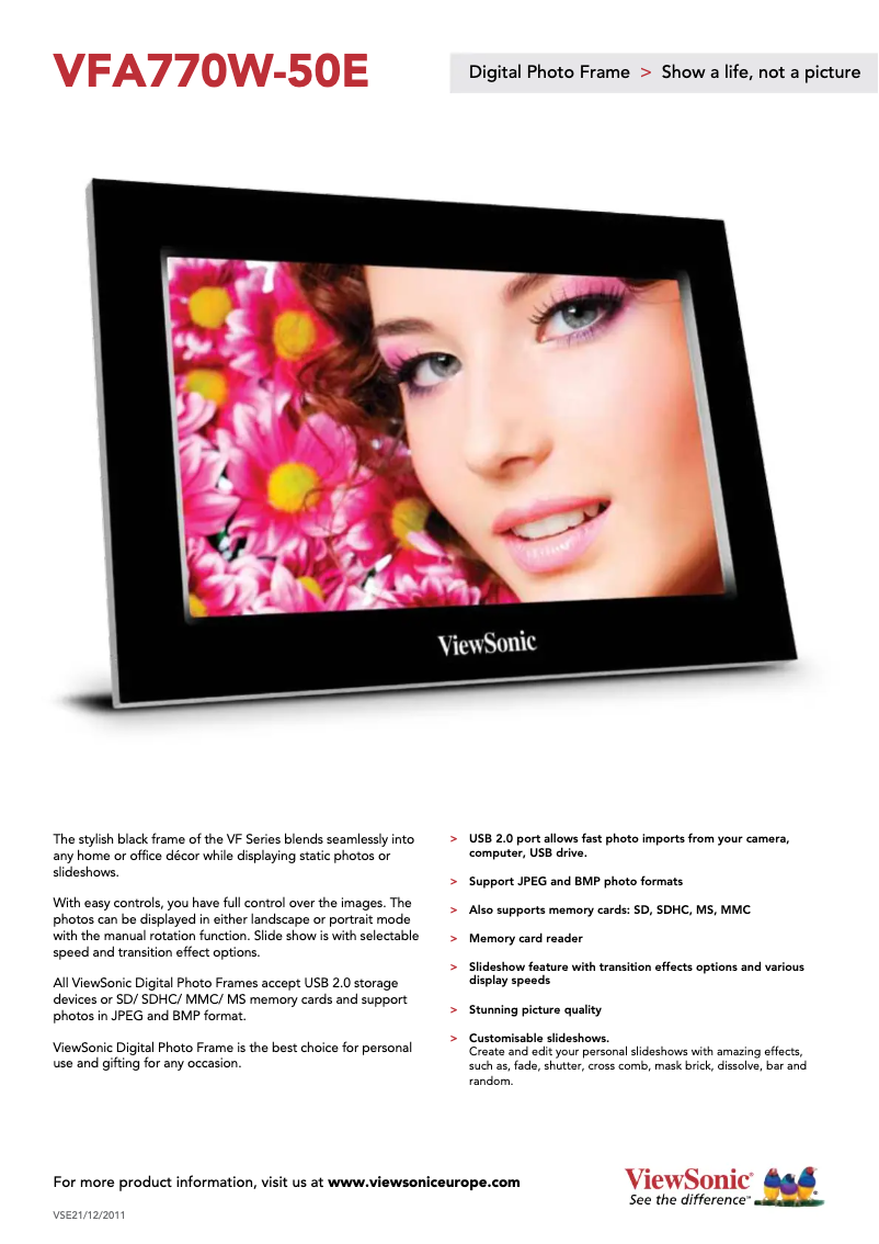 Página 1 del manual Manual de usuario Viewsonic VFA770w-50E