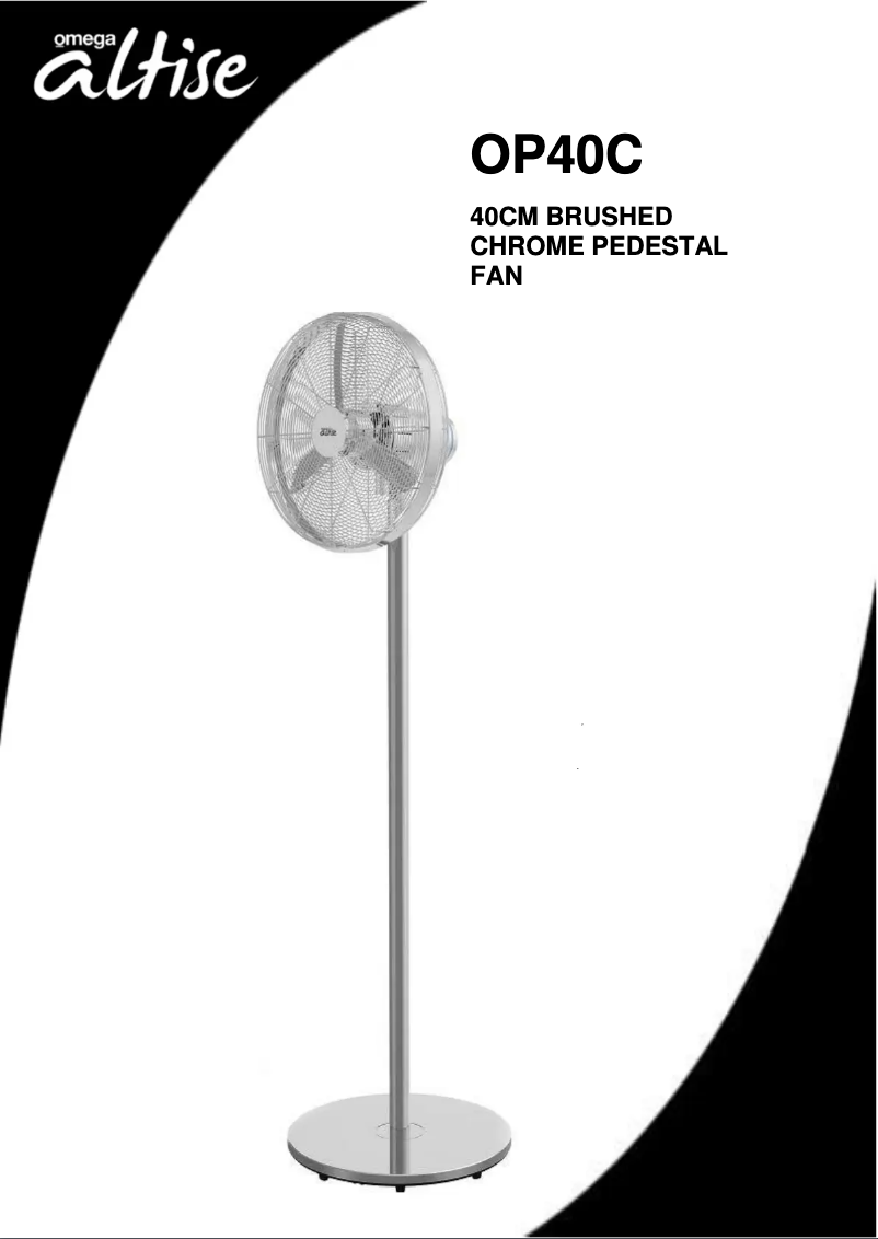 Image de la première page du manuel de l'appareil OP40C
