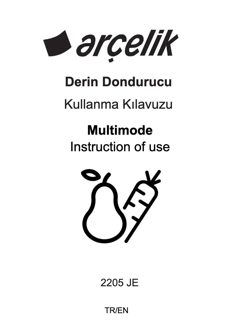 Image de la première page du manuel de l'appareil 2205 JE