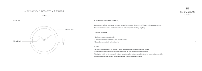 Page n°1 - Manuel utilisateur Earnshaw Cornwall Bridge ES-8065-05