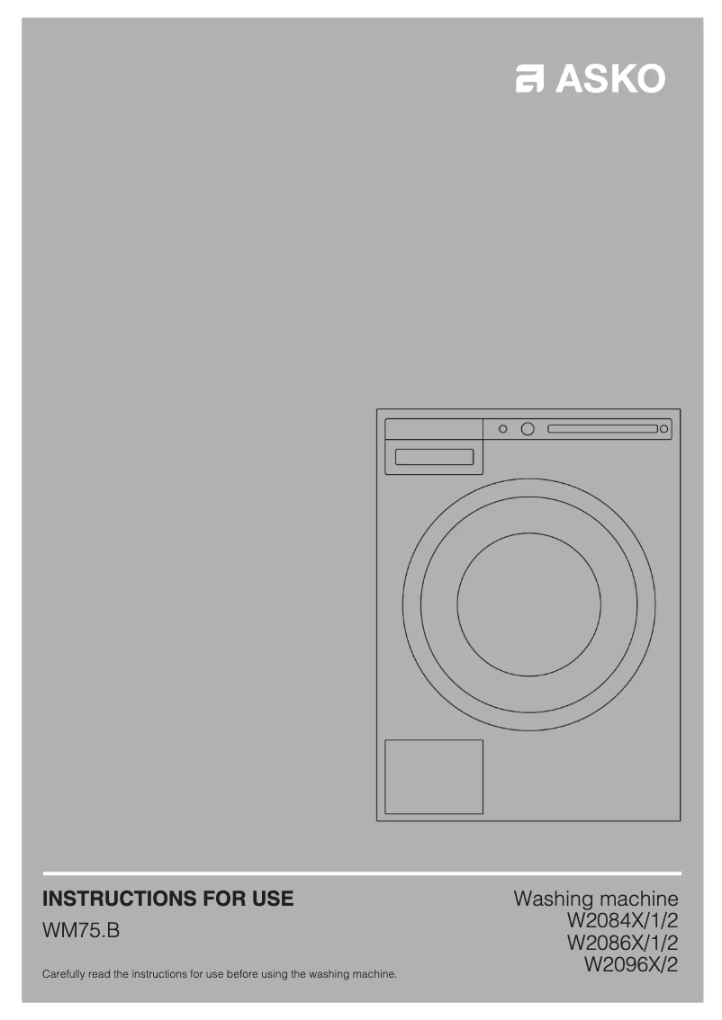 Image de la première page du manuel de l'appareil W2096P