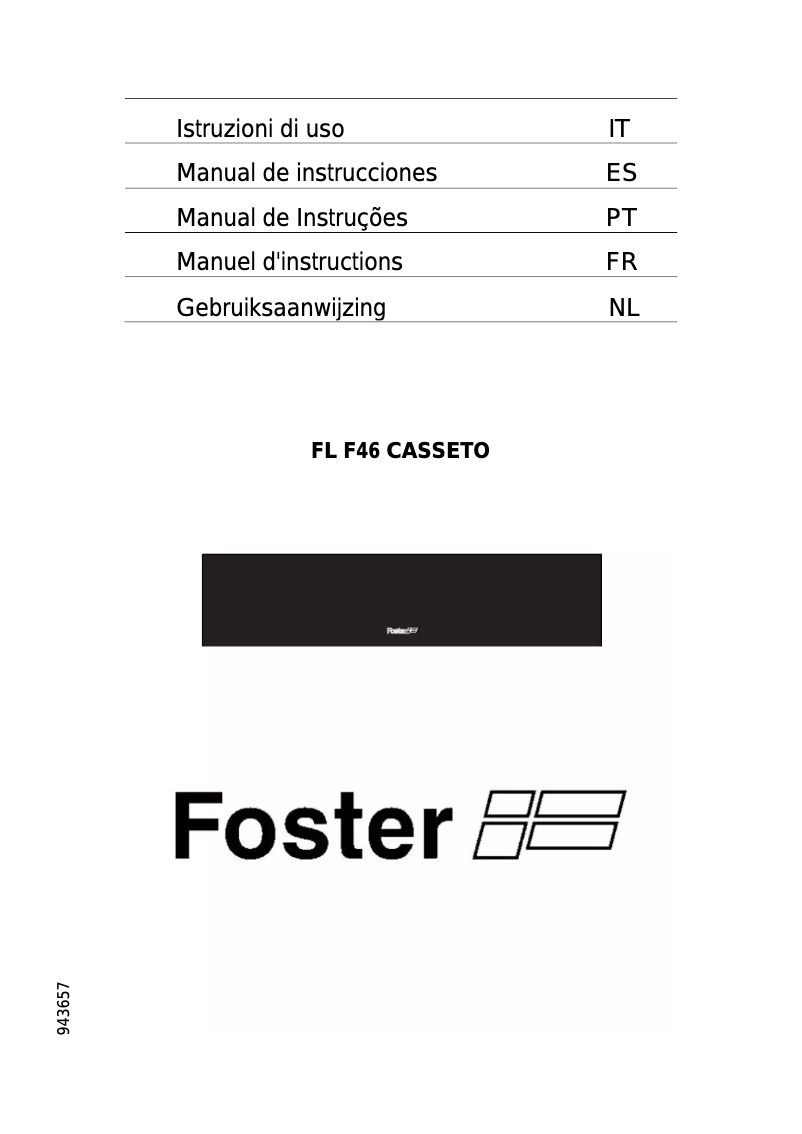 Page n°1 - Manuel utilisateur Foster FL F46 CASSETO