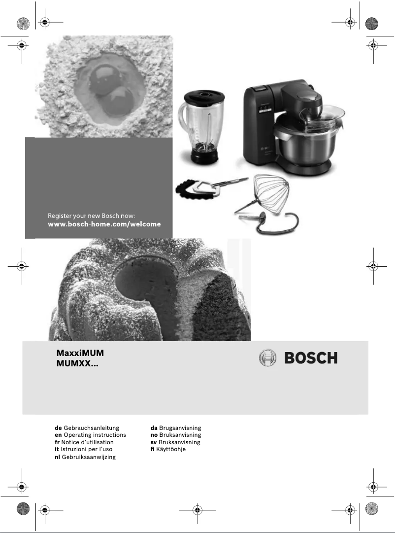 Page n°1 - Manuel utilisateur Bosch MUMXX20G