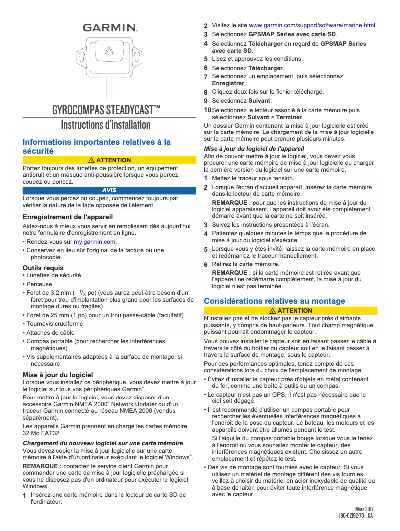 Image de la première page du manuel de l'appareil SteadyCast