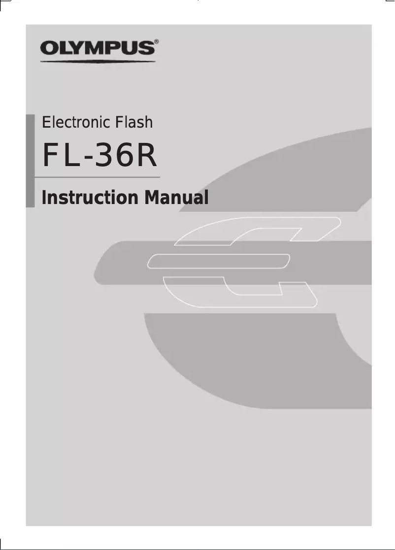 Image de la première page du manuel de l'appareil FL-36R